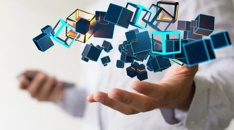 A data code binary concept Foto stock