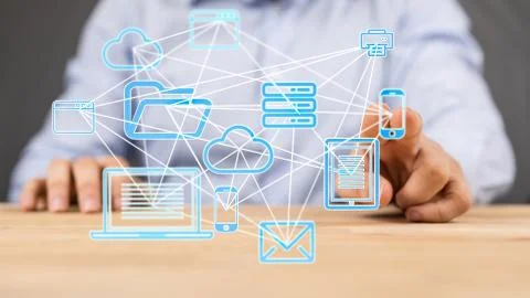 A data code binary concept Stock Photos