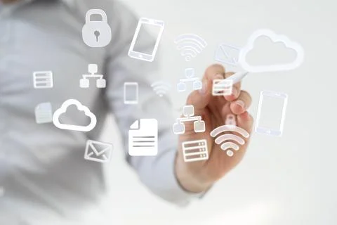 A data code binary concept Stock Photos