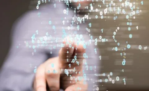 A data code binary concept Stock Photos