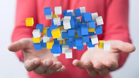 A data code binary concept Stock Photos