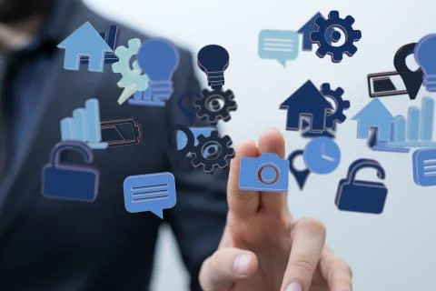 A data code binary concept Stock Photos