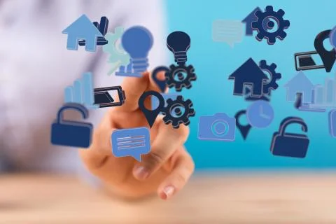 A data code binary concept Stock Photos