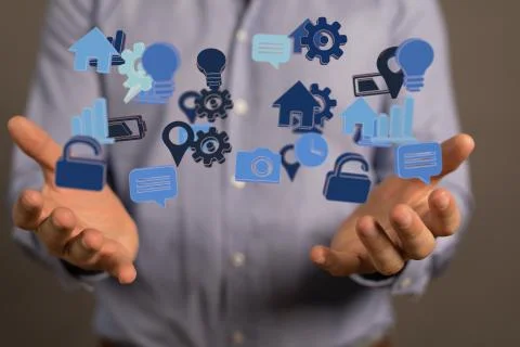 A data code binary concept Foto stock