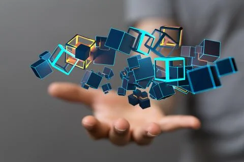 A data code binary concept Foto stock