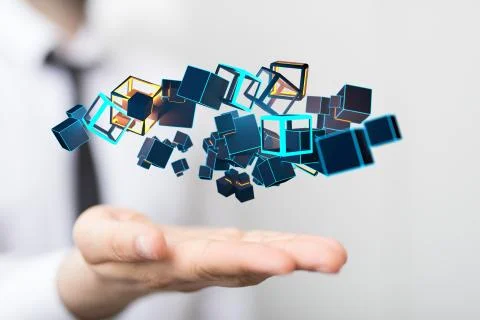 A data code binary concept Foto stock