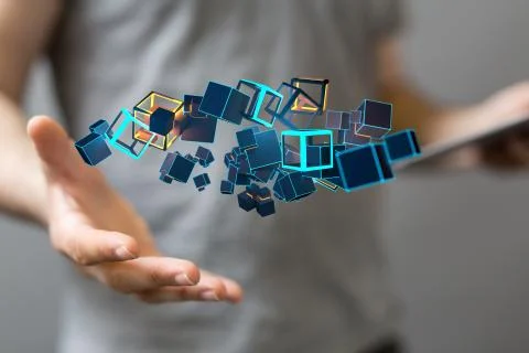 A data code binary concept Foto stock