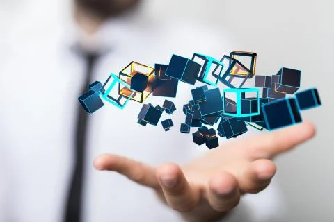 A data code binary concept Foto stock