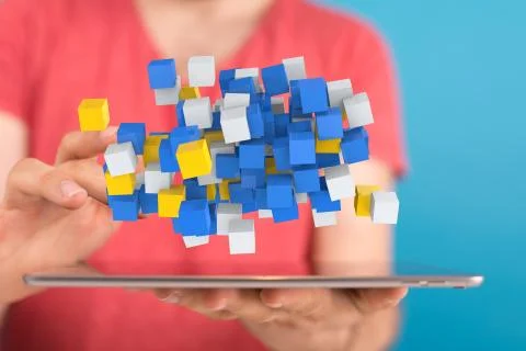 A data code binary concept Stock Photos