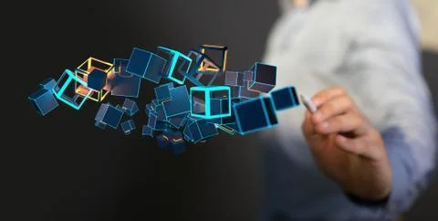 A data code binary concept Foto stock