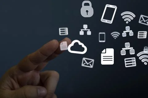 A data code binary concept Stock Photos