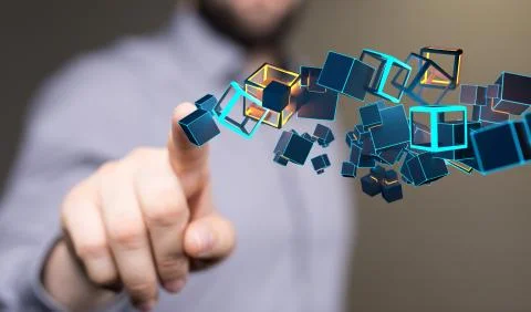 A data code binary concept Stock Photos