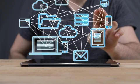 A data code binary concept Stockfoto's