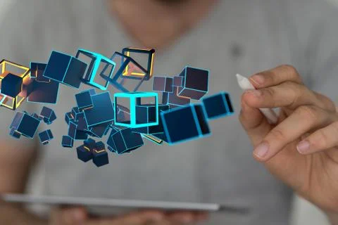 A data code binary concept Foto stock