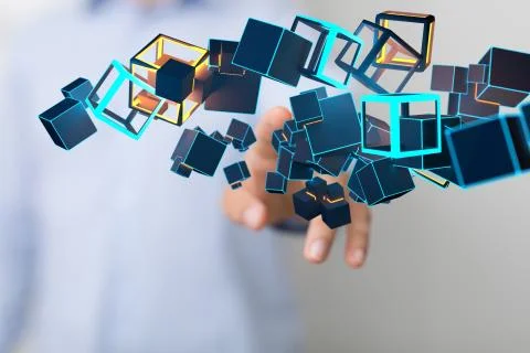 A data code binary concept Foto stock