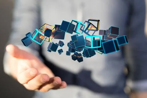 A data code binary concept Stock Photos