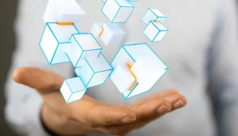 A data code binary concept Stock Photos