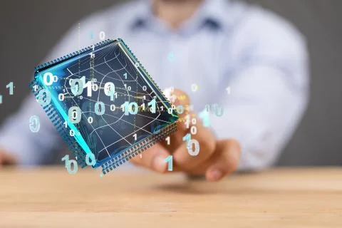 A data code binary concept 스톡 사진