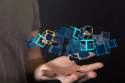 A data code binary concept Foto stock