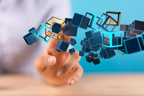 A data code binary concept Stock Photos