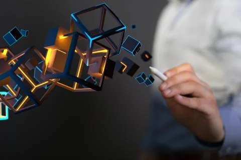 A data code binary concept Foto stock