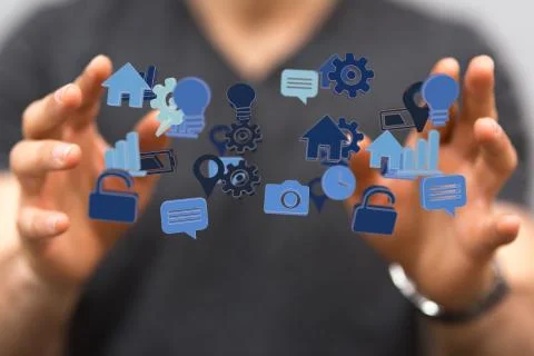 A data code binary concept Foto stock