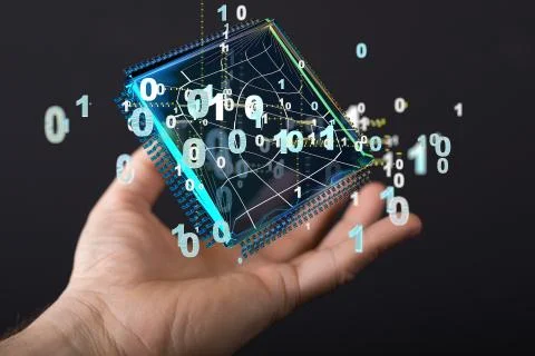 A data code binary concept Foto stock