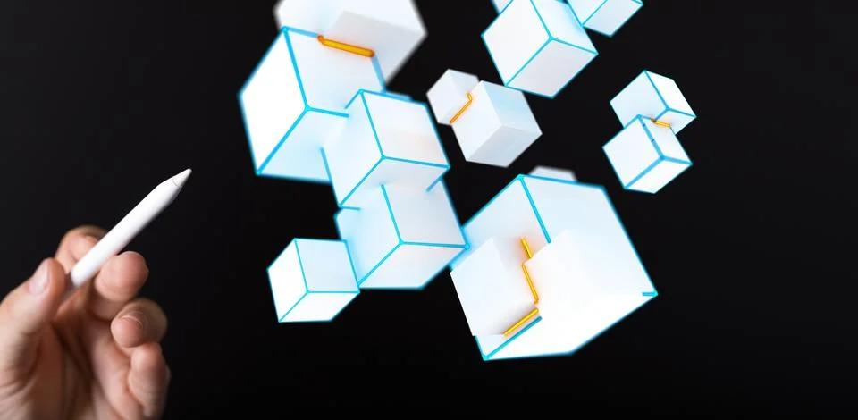 A data code binary concept Foto stock