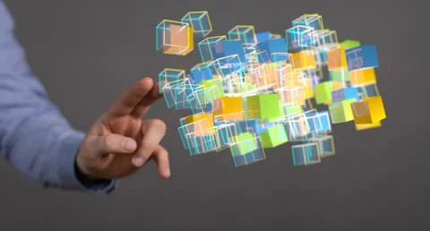 A data code binary concept 스톡 사진