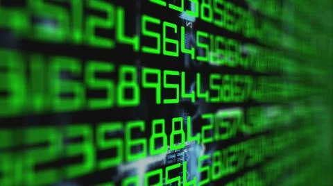 Data code on computer screen Stock Illustration