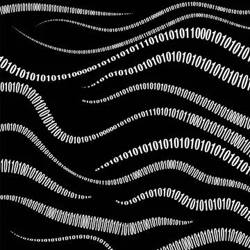 Data Code, Decryption and Encoding Binary Code Background. Numbers Concept... 스톡 사진