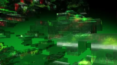 Data code digital computer matrix technology Stock Footage 9868980