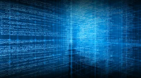 Data Code Digital Technology Animation Stock Footage