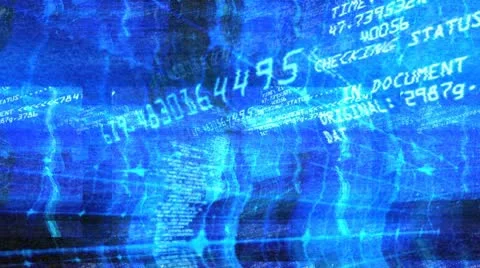 Data Code Digital Technology Stock Footage 9868301