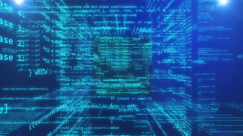 Data Code Digital Technology. Stock Illustration