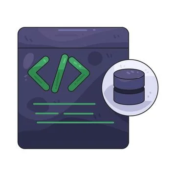 Data Code illustration Stock Illustration