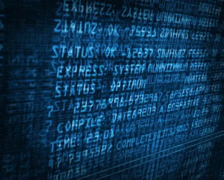 Data code typing text (pal loop) Stock Footage 9868202