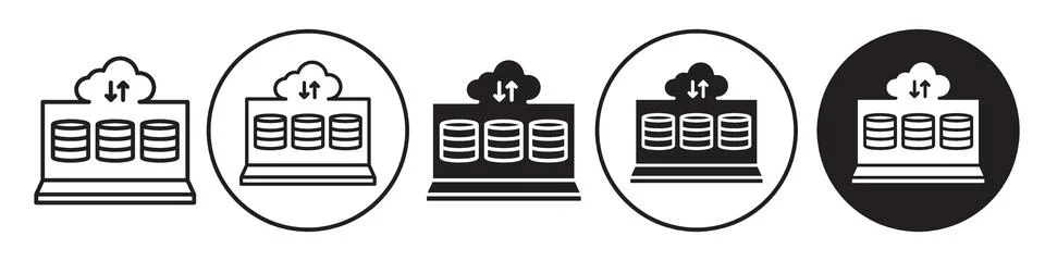 Data Collection icon vector set collection for web Stock Illustration