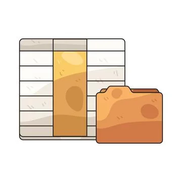 Data Column illustration Illustrazione stock