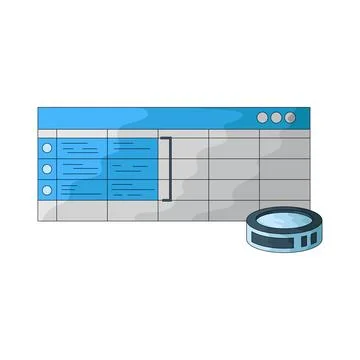 Data Column illustration Illustrazione stock