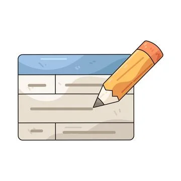 Data Columnar illustration Stock Illustration