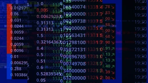 Data computer code technology binary programming financial Stock Footage 85635655