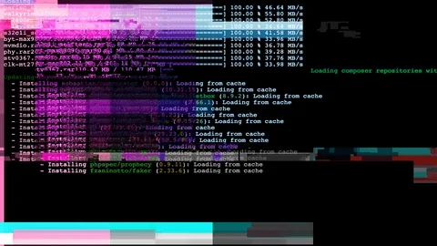 Data computer code technology binary programming Stock Footage 107236705