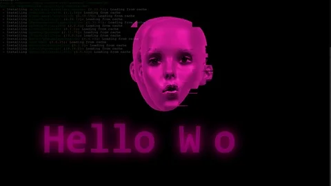 Data computer code technology binary programming Stock Footage 107300979