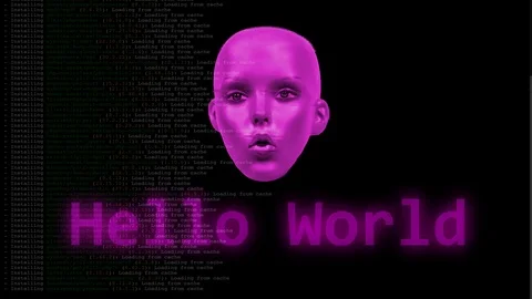 Data computer code technology binary programming Stock Footage 107301872