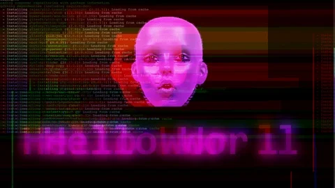 Data computer code technology binary programming Stock Footage 107301880