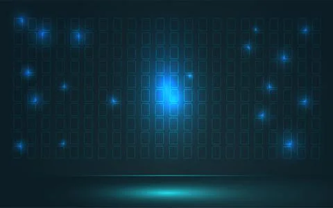 Data computerised background for technological, industrial, electronical pres Stock Illustration