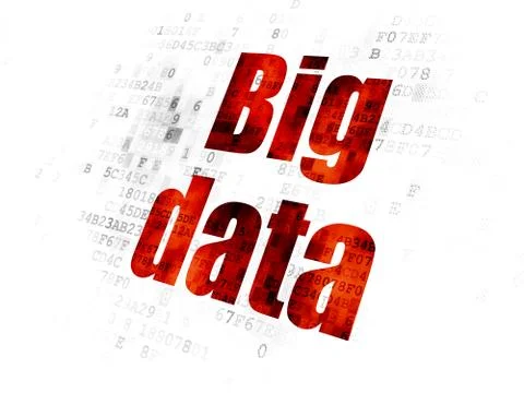 Data concept: Big Data on Digital background Stock Illustration