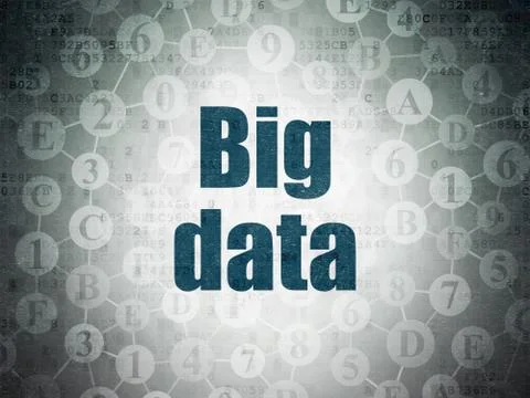 Data concept: Big Data on Digital Data Paper background 스톡 일러스트