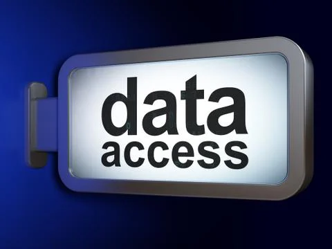 Data concept: Data Access on billboard background Illustration